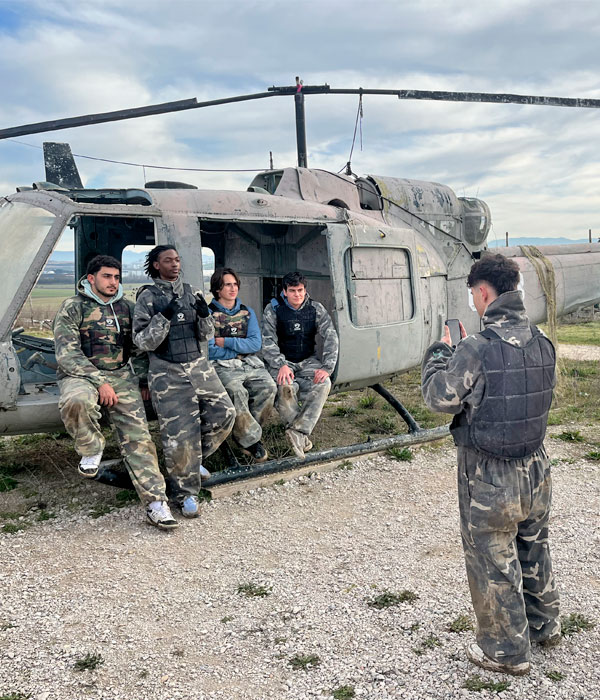 Paintball pamplona students