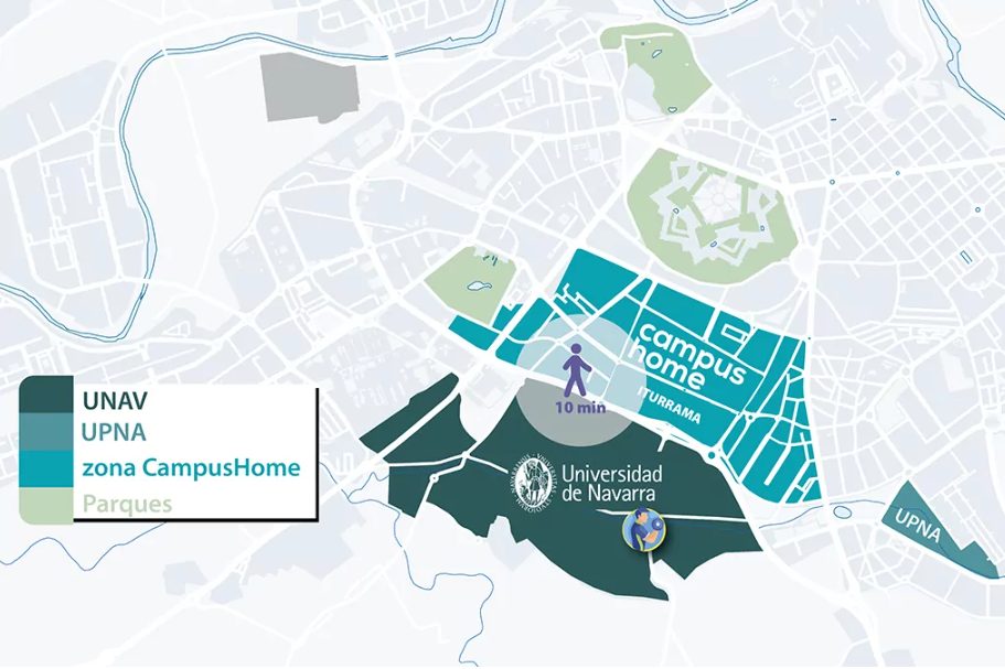 zonas cercas de la universidad