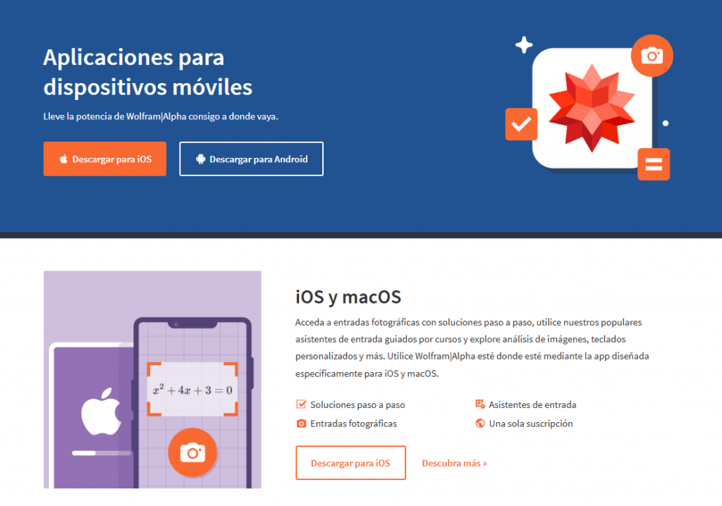 Wolfram alpha para el dominio de las ciencias exactas